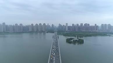 武汉鹦鹉洲汉阳风光旅游城市风景视频的预览图